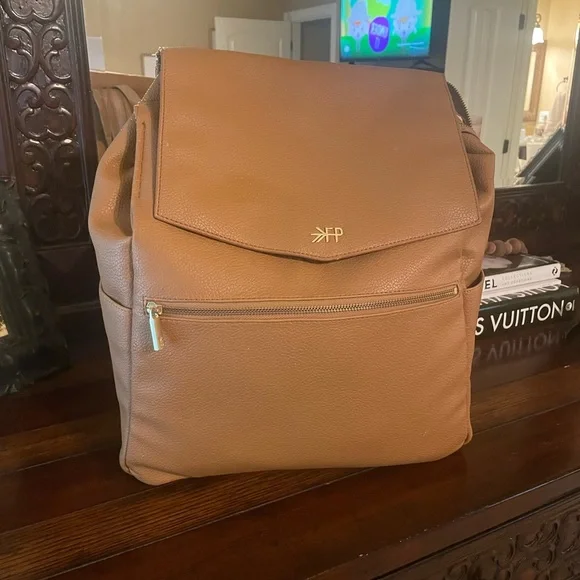 Freshly picked classic diaper bag in butterscotch. Butterscotch Classic Diaper Bag II | Stylish Diaper Bag  main image 4